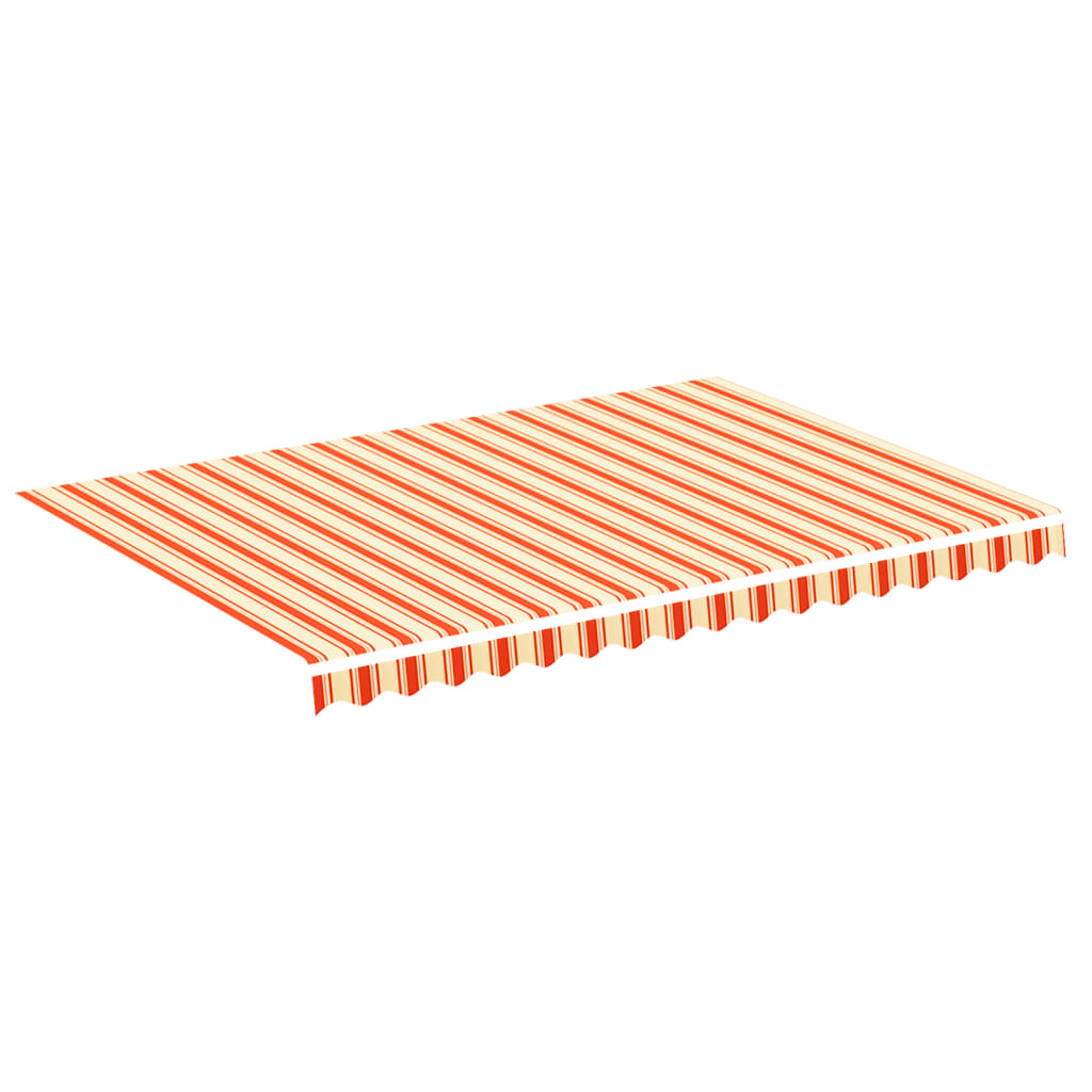 udskiftningsdug til markise 3,5x2,5 m polyester gul og orange