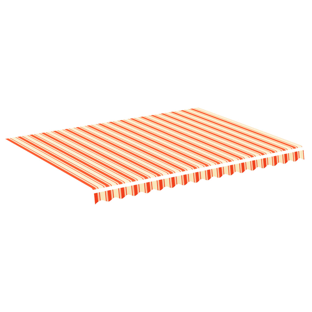udskiftningsdug til markise 4x3 m polyester gul og orange