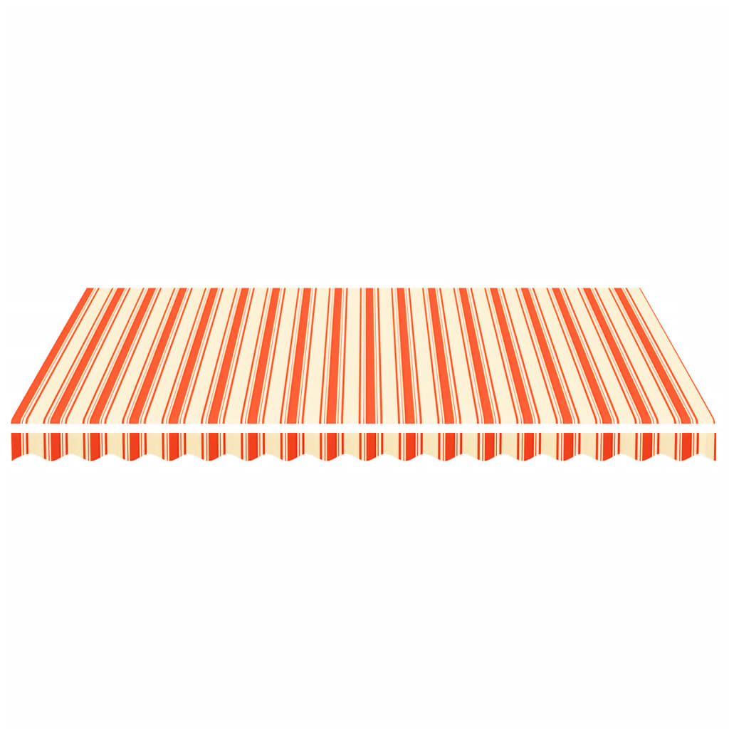 udskiftningsdug til markise 4x3 m polyester gul og orange