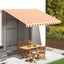 udskiftningsdug til markise 4x3 m polyester gul og orange