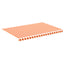 udskiftningsdug til markise 4,5x3 m polyester gul og orange