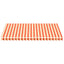 udskiftningsdug til markise 4,5x3 m polyester gul og orange