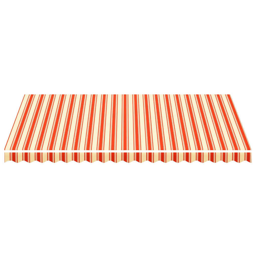 udskiftningsdug til markise 4,5x3 m polyester gul og orange