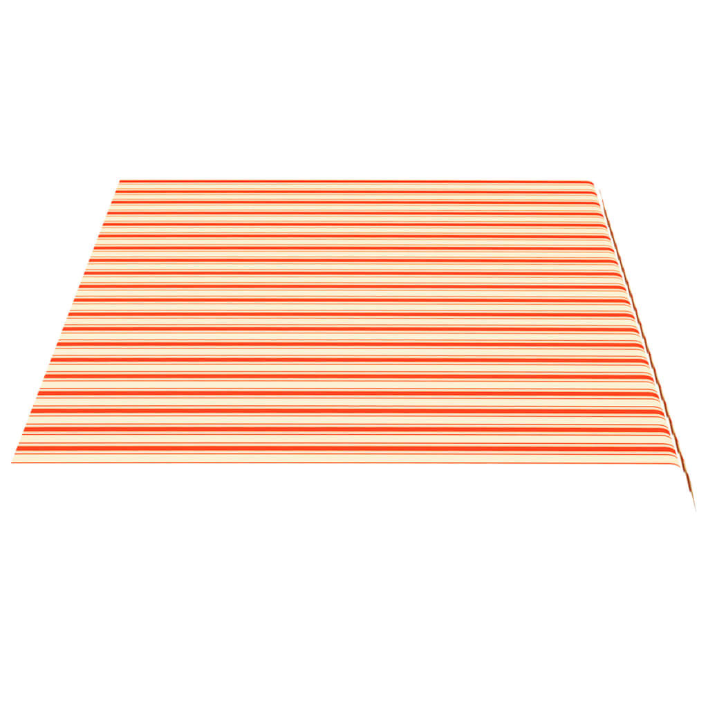 udskiftningsdug til markise 4,5x3 m polyester gul og orange