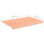 udskiftningsdug til markise 5x3 m polyester gul og orange