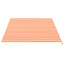 udskiftningsdug til markise 5x3,5 m polyester gul og orange