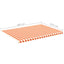 udskiftningsdug til markise 5x3,5 m polyester gul og orange