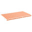 udskiftningsdug til markise 6x3,5 m polyester gul og orange
