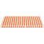 udskiftningsdug til markise 6x3,5 m polyester gul og orange