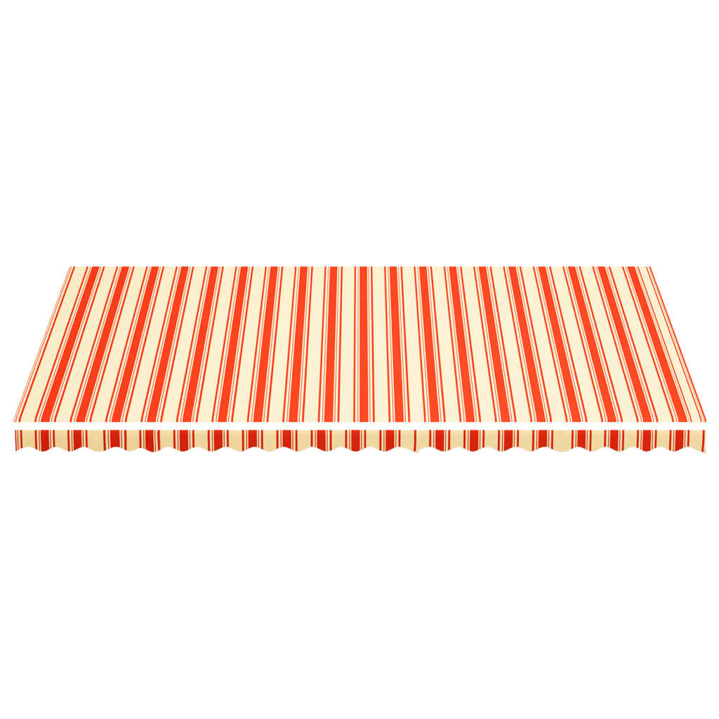 udskiftningsdug til markise 6x3,5 m polyester gul og orange
