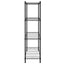 opbevaringsstativ med 4 hylder 90x35x137 cm 200 kg sort