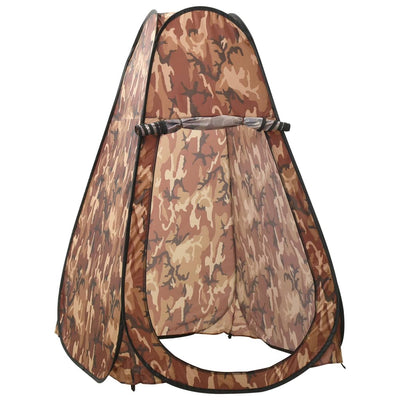 pop-up brusetelt camouflagefarvet