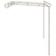 pergola 4x3x2,5 m jern antikbrun
