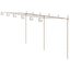 pergola 6x3x2,5 m jern antikbrun