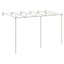 pergola 6x3x2,5 m jern antikbrun