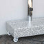 parasolfod 45x25x8,3 cm granit lysegrå