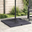 vægtplade til parasol granit 25 kg firkantet sort
