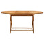 foldbart havebord 160x85x75 cm massivt akacietræ