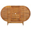 foldbart havebord 160x85x75 cm massivt akacietræ