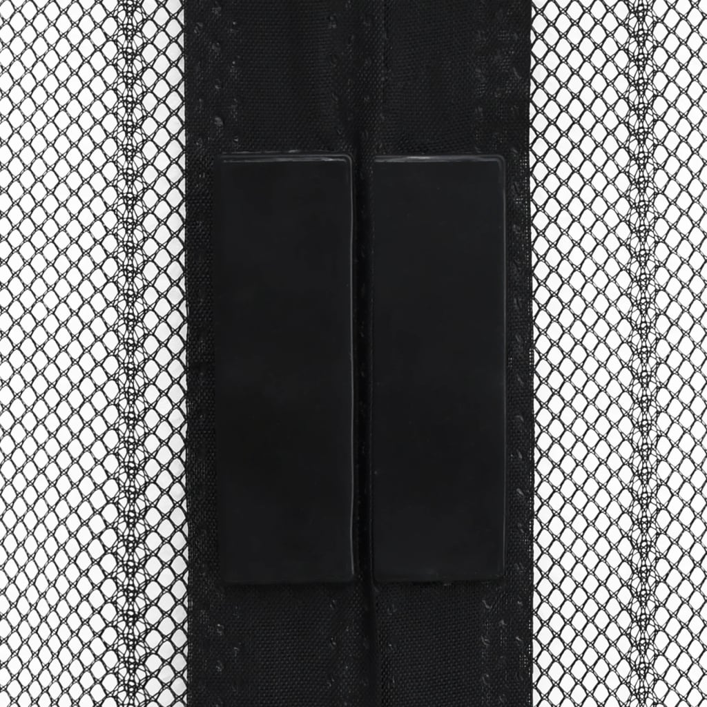 insektnet til dør 2 stk. med magneter 230x160 cm sort