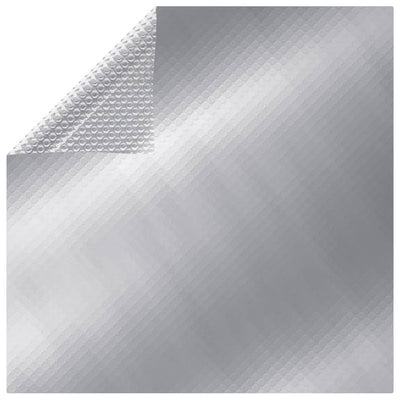 poolovertræk 450x220 cm PE sølvfarvet