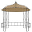 pavillon 300x290 cm rund gråbrun