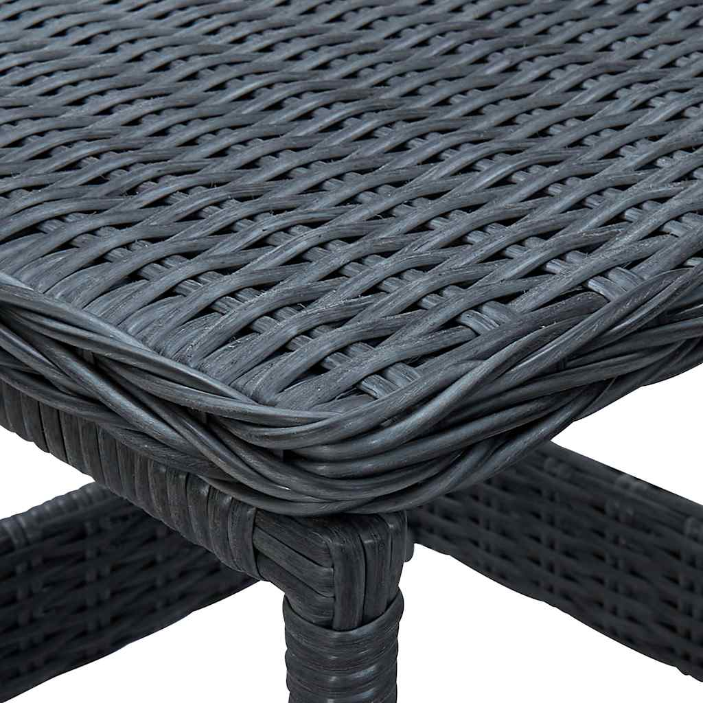 havebord 45x45x46,5 cm polyrattan mørkegrå