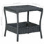havebord 45x45x46,5 cm polyrattan mørkegrå
