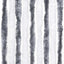 insektgardin 56x200 cm chenille grå og hvid