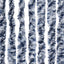 insektgardin 118x200 cm chenille blå og hvid