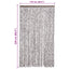 insektgardin 118x200 cm chenille brun og beige
