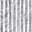 insektgardin 118x200 cm chenille hvid og grå