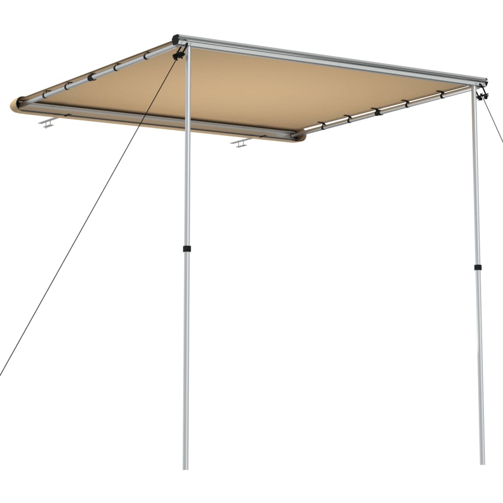 markise til campingvogne 2,4x2x2,15 m beige
