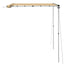 markise til campingvogne 2,4x2x2,15 m beige