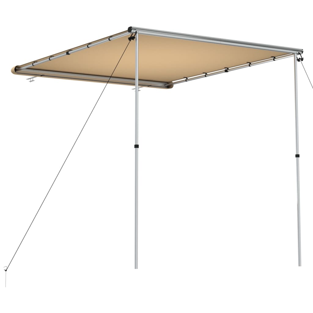 markise til campingvogne 2,4x2,5x2,15 m beige