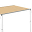 solsejl til campingvogn 3x2,5x2,15 m beige