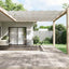 lodret markise 140x420 cm oxfordstof hvid