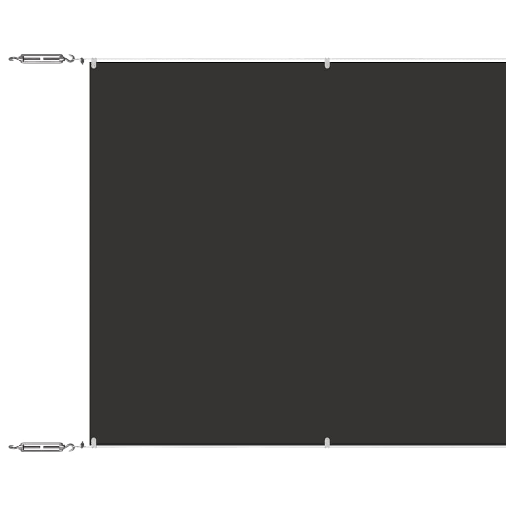 lodret markise 140x800 cm oxfordstof antracitgrå