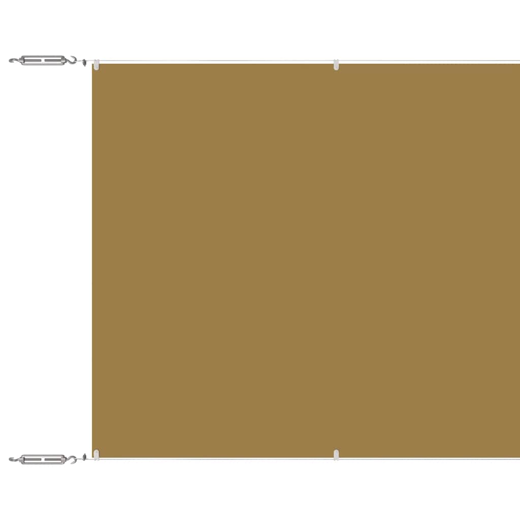 lodret markise 140x1000 cm oxfordstof beige