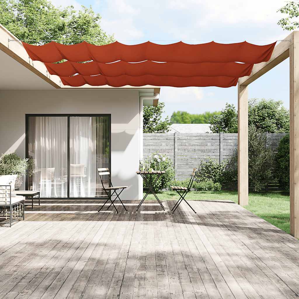 lodret markise 60x1000 cm oxfordstof terrakottafarvet