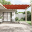 lodret markise 100x800 cm oxfordstof terrakottafarvet