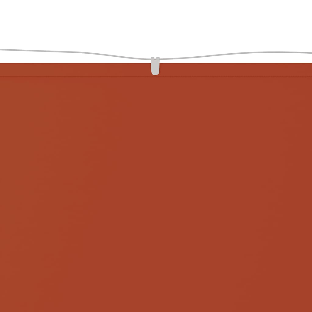 lodret markise 140x800 cm oxfordstof terrakottafarvet