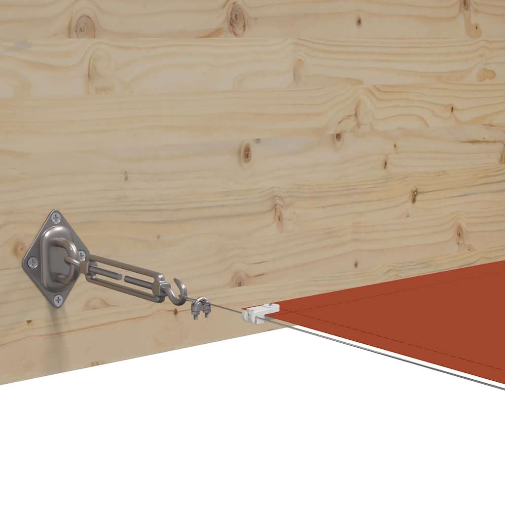 lodret markise 140x800 cm oxfordstof terrakottafarvet