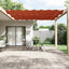 lodret markise 180x600 cm oxfordstof terrakottafarvet