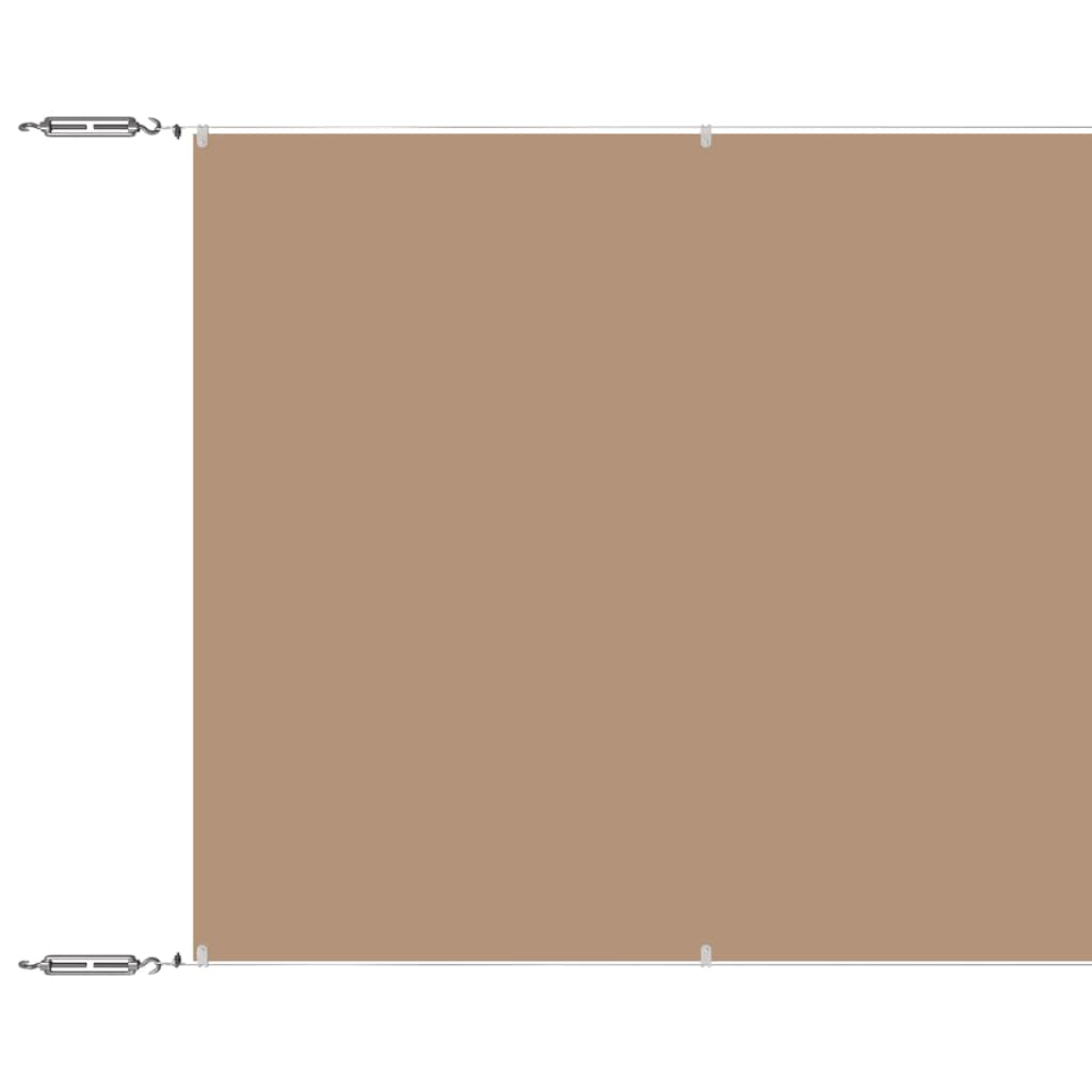 lodret markise 60x1200 cm oxfordstof gråbrun