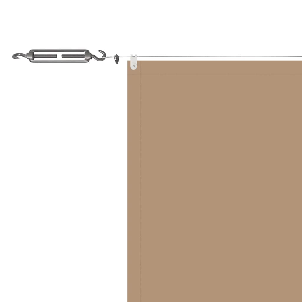 lodret markise 60x1200 cm oxfordstof gråbrun