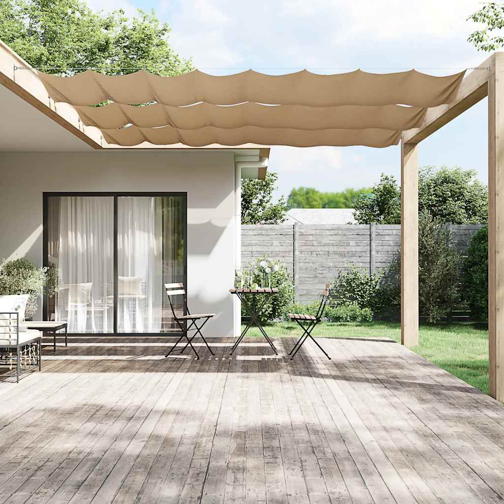 lodret markise 60x1200 cm oxfordstof gråbrun