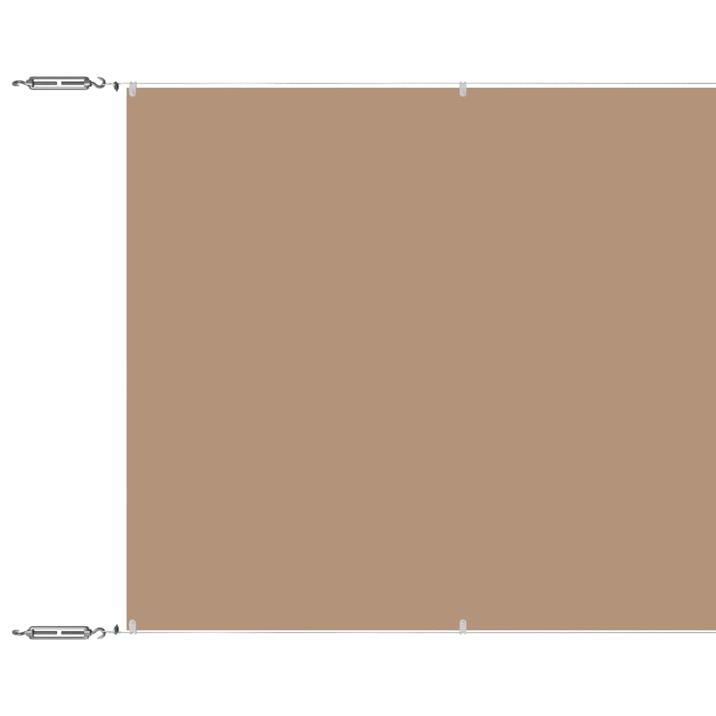 lodret markise 100x1000 cm oxfordstof gråbrun