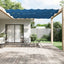 lodret markise 100x360 cm oxfordstof blå