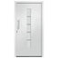 hoveddør 100x200 cm aluminium og PVC hvid